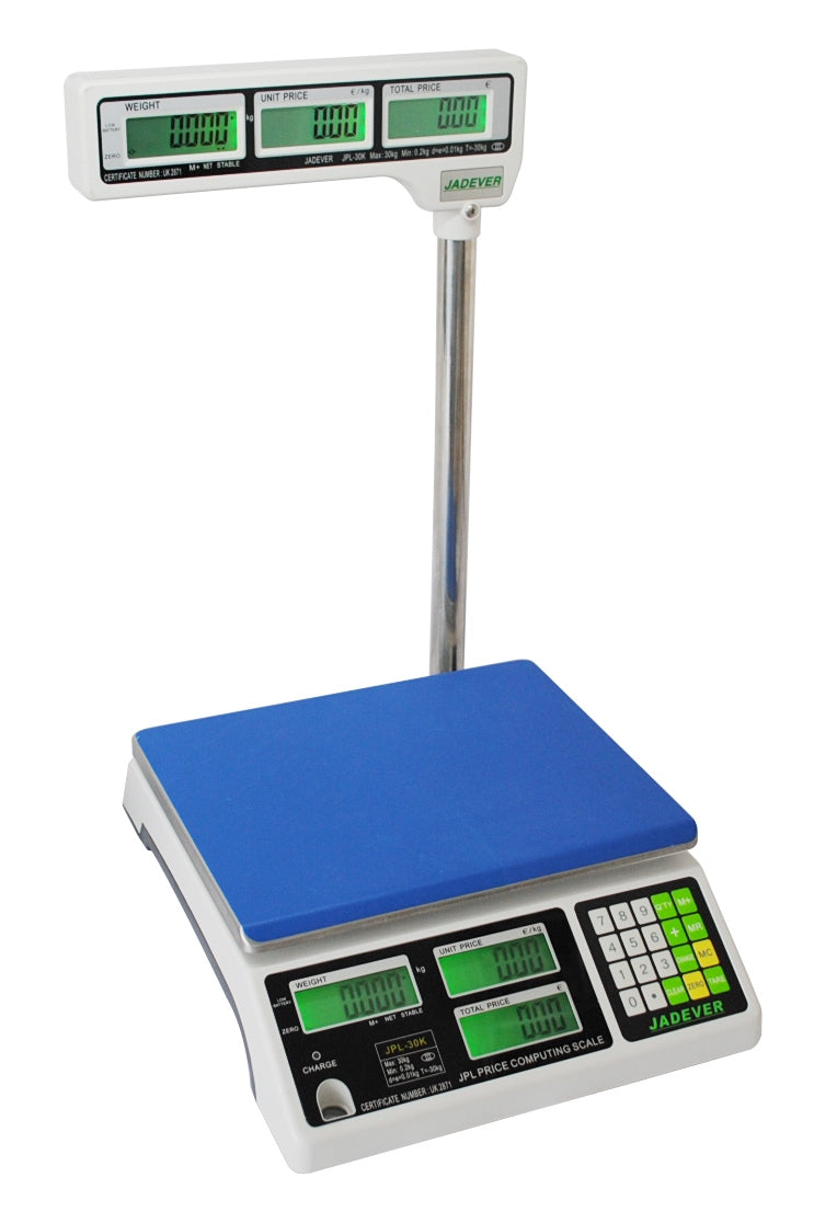 Jadever Price Computing Scale JPL-15K (With Pole Display)