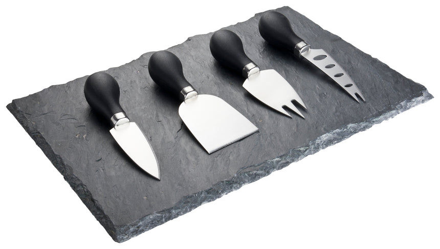 Taylors 4pc Black Slate Cheese Board Set - LSCB02