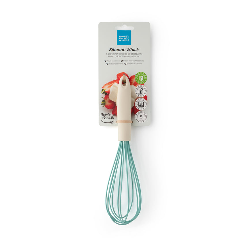 Taylors Silicone Whisk 29cm - Buttermilk/Turquoise