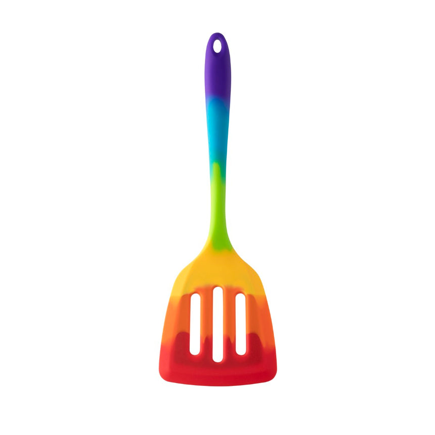 Taylors Rainbow Wide Silicone Slotted Turner