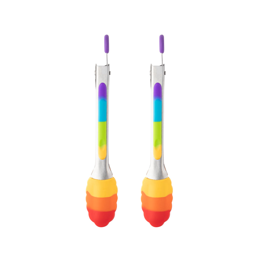 Taylors Rainbow Set of Two Mini Silicone Tongs