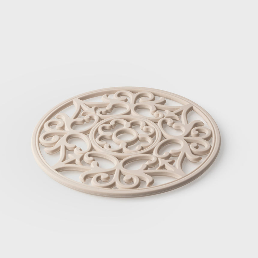 Taylors Vintage Round Silicone Trivet & Placemat - Oyster