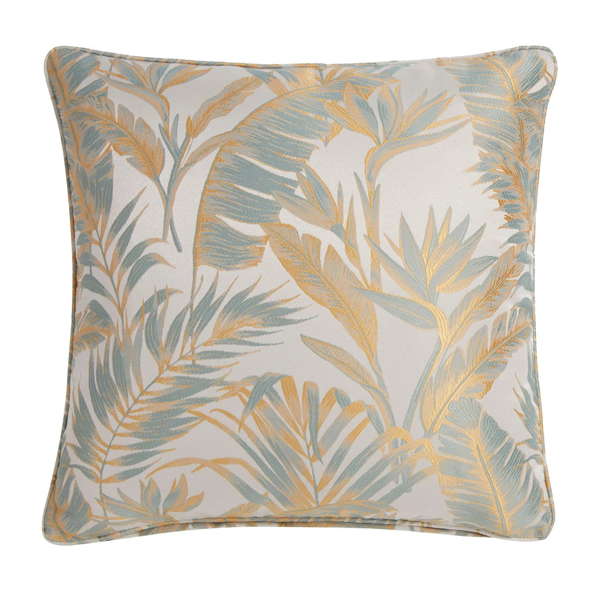 LLB Paradise Palm Duck Egg 43x43cm Cushion Cover