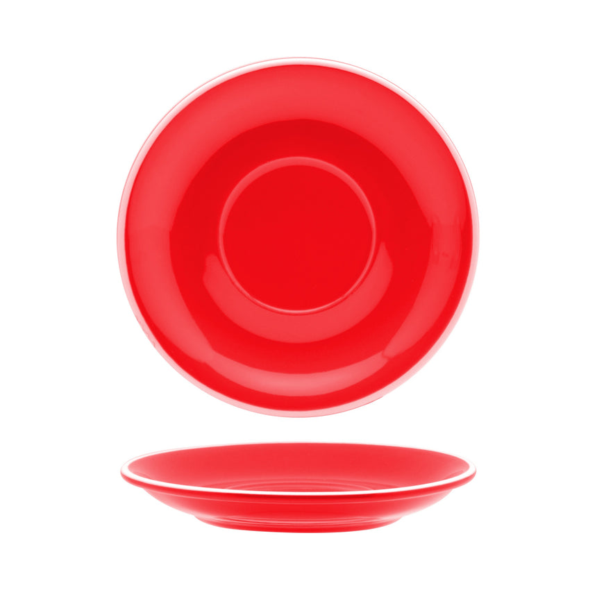 Rockingham Red Latte Saucer 15.5cm Box of 6