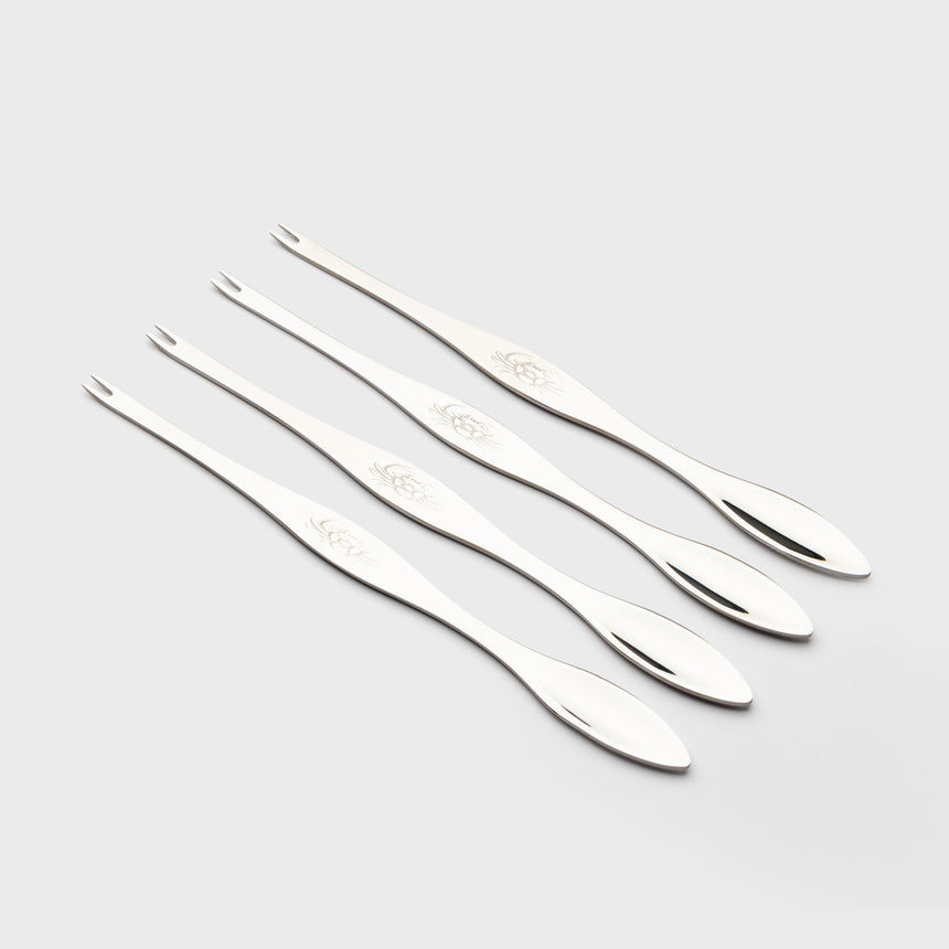 Taylors Stainless Steel 4pc Seafood Picks / Forks Set