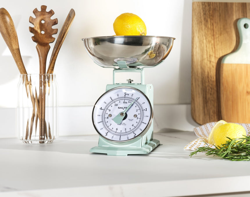 Salter Timeless Mechanical Kitchen Scale Sage SA00562S