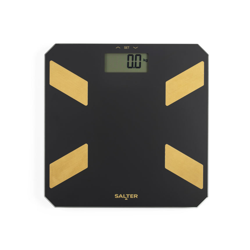 Salter Black / Gold Glass Analyser Personal Scale SA00601BGC