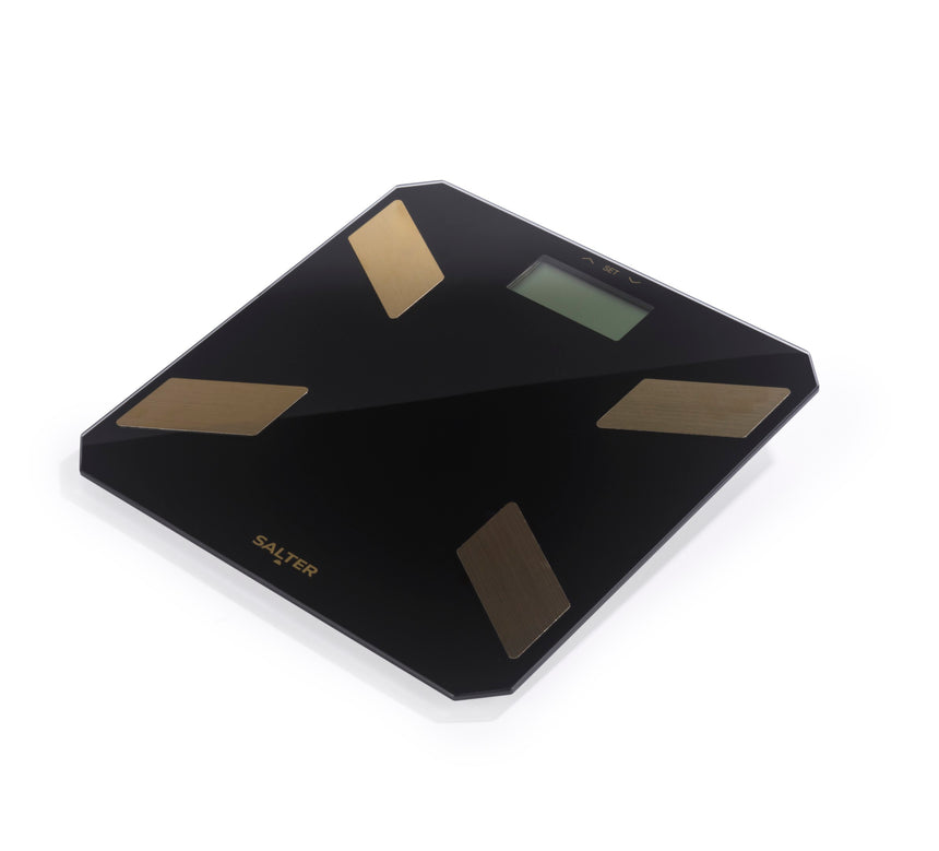 Salter Black / Gold Glass Analyser Personal Scale SA00601BGC