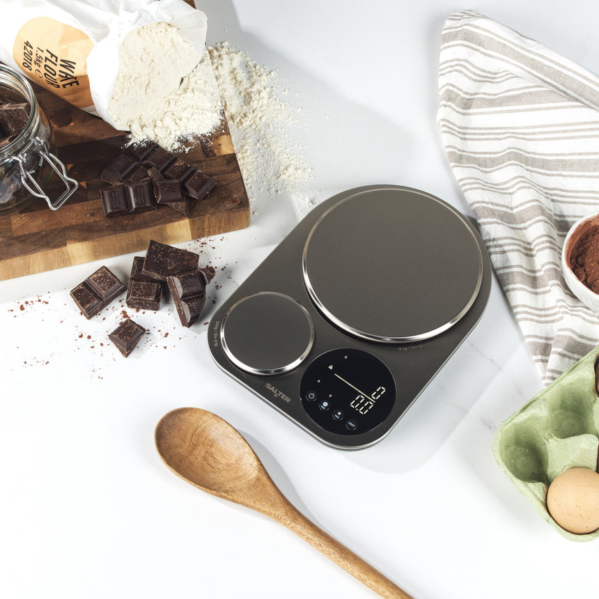 Salter Stainless Steel Dual Platform Electronic Scale