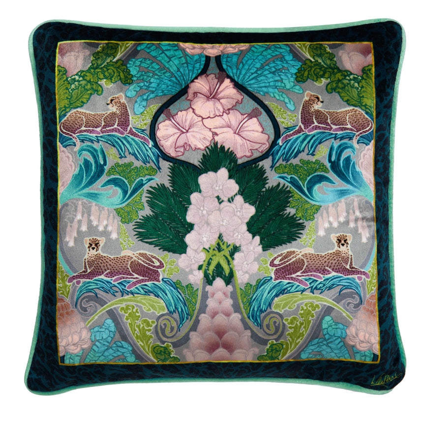 LLB Suburban Jungle Teal 43x43cm Cushion Cover