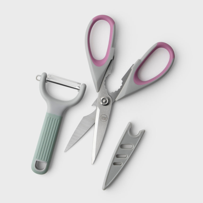 Taylors Soft Grip Kitchen Shear & Peeler Set