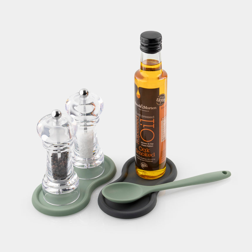 Taylors Silicone Mill, Bottle & Spoon Rest - Graphite