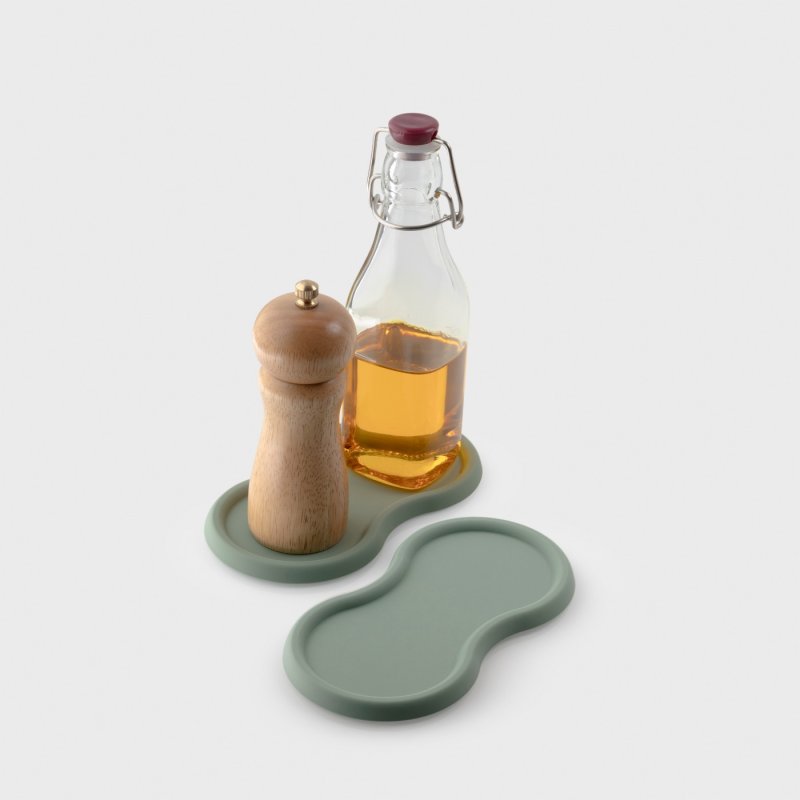 Taylors Silicone Mill, Bottle & Spoon Rest - Sage