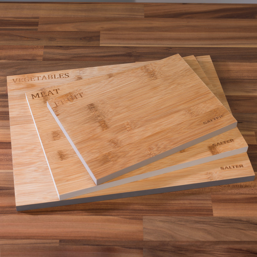 Salter 3 Piece Bamboo Chopping Board Set BW072811