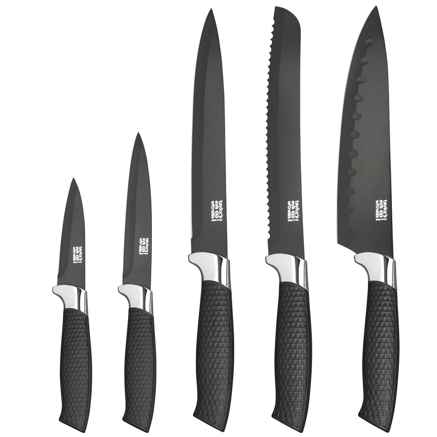 Taylors 5pc Magnetic Knife Block Set - LMS2112-A