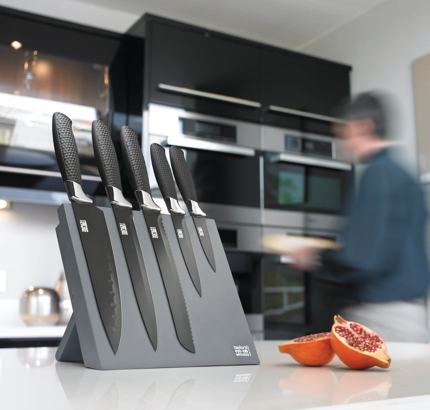 Taylors 5pc Magnetic Knife Block Set - LMS2112-A
