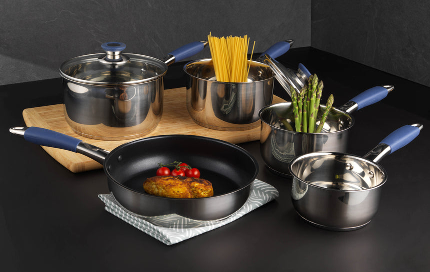 Russell Hobbs Stainless Steel Opulence 5pc Pan Set