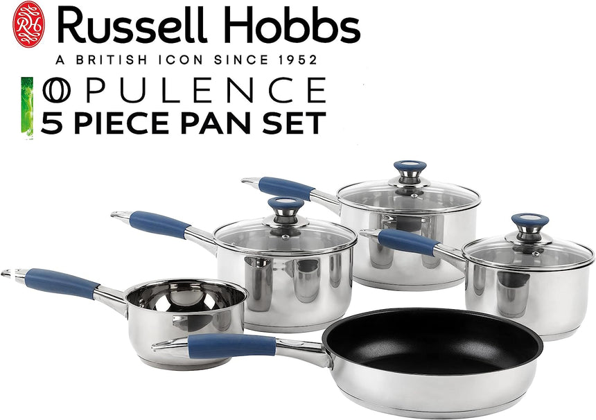 Russell Hobbs Stainless Steel Opulence 5pc Pan Set