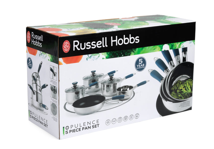 Russell Hobbs Stainless Steel Opulence 5pc Pan Set