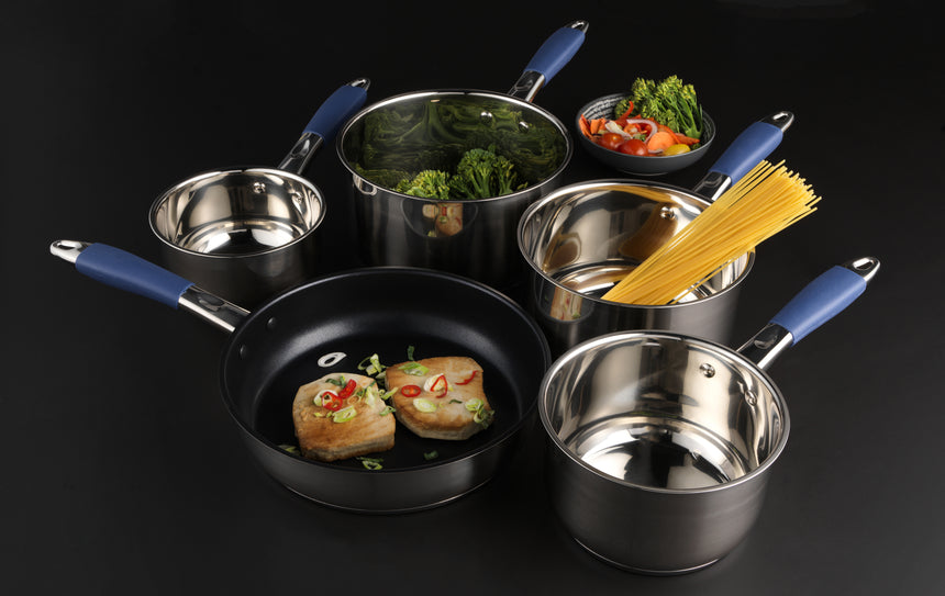 Russell Hobbs Stainless Steel Opulence 5pc Pan Set