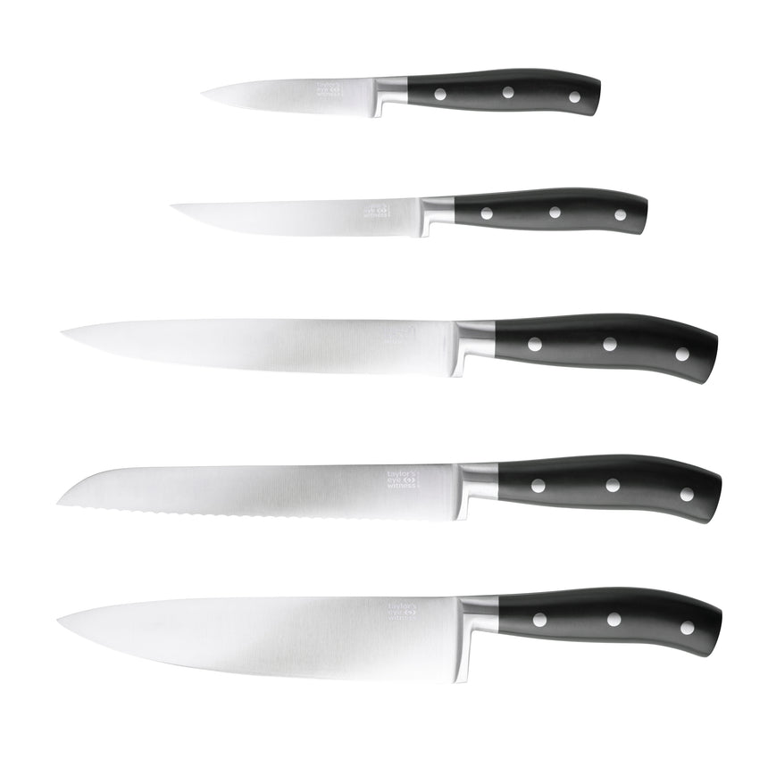 Taylors Henley 5pc Bamboo Block Set with 3-Stage Sharpener