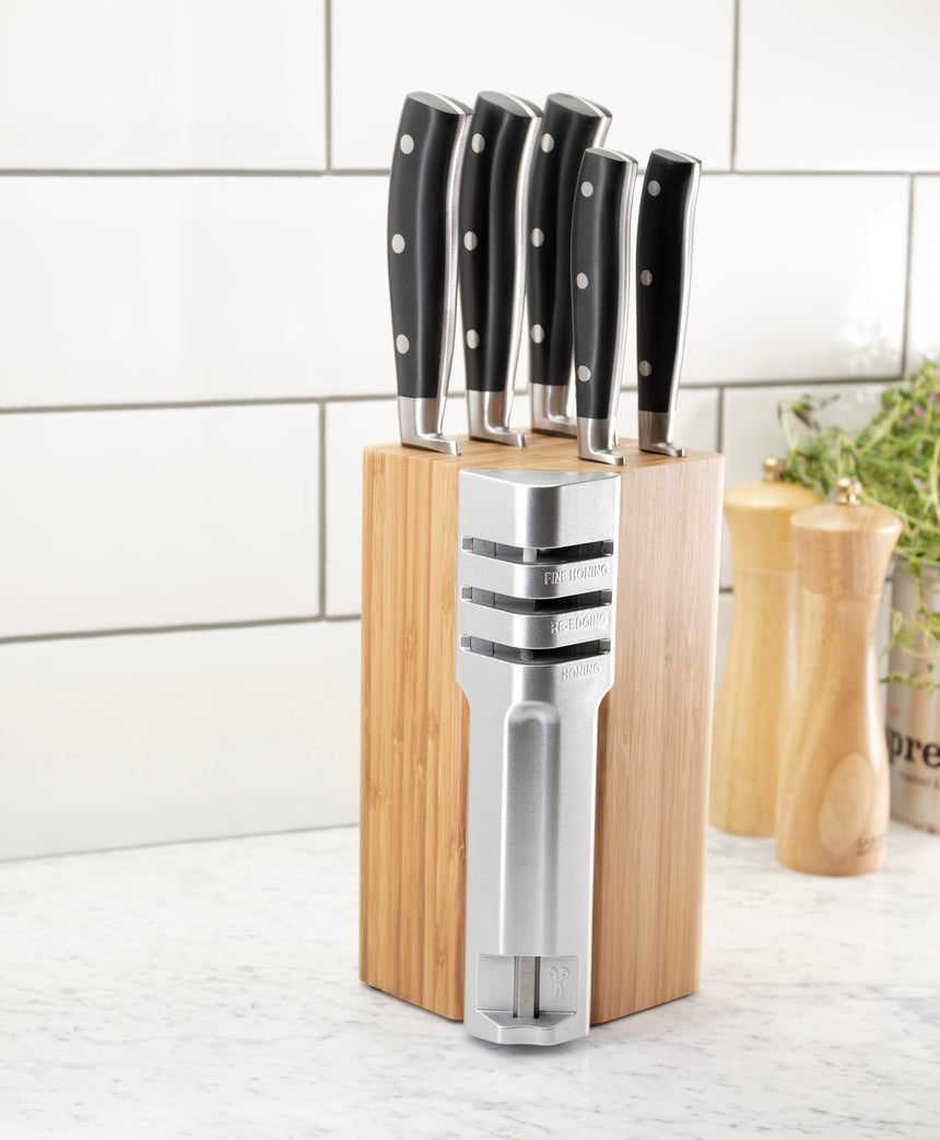 Taylors Henley 5pc Bamboo Block Set with 3-Stage Sharpener