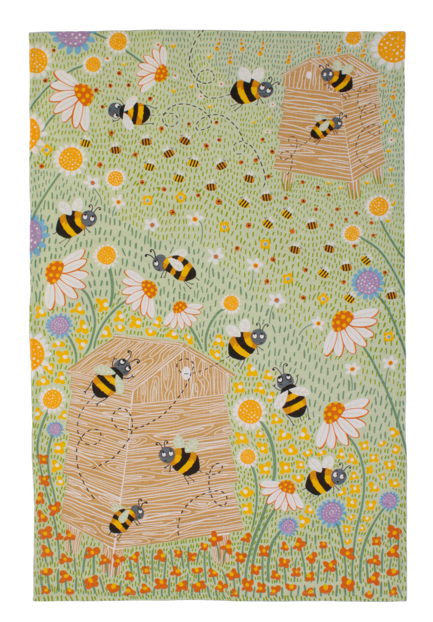 Ulster Weavers Daisy Bees Cotton Tea Towel
