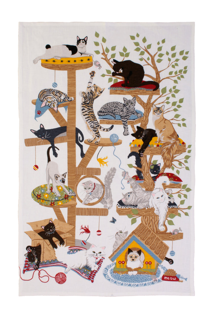 Ulster Weavers Moggie Mayhem Cotton Tea Towel