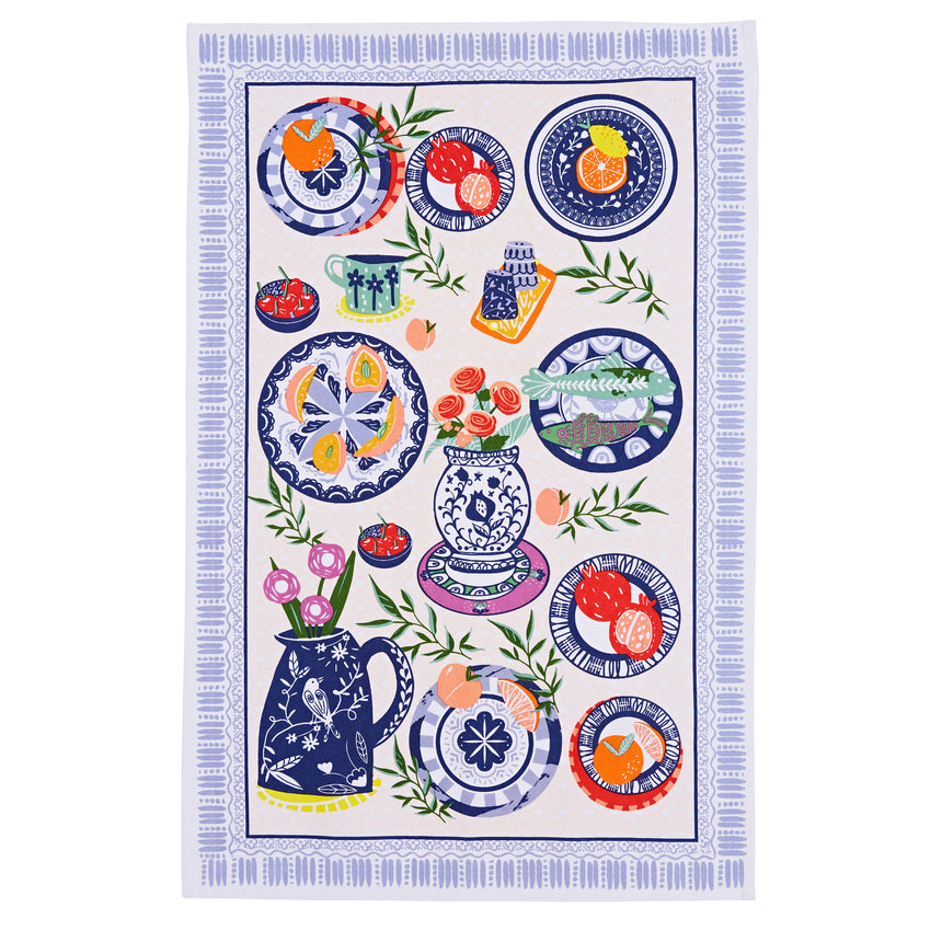 Ulster Weavers Mediterranean Plates Cotton Tea Towel