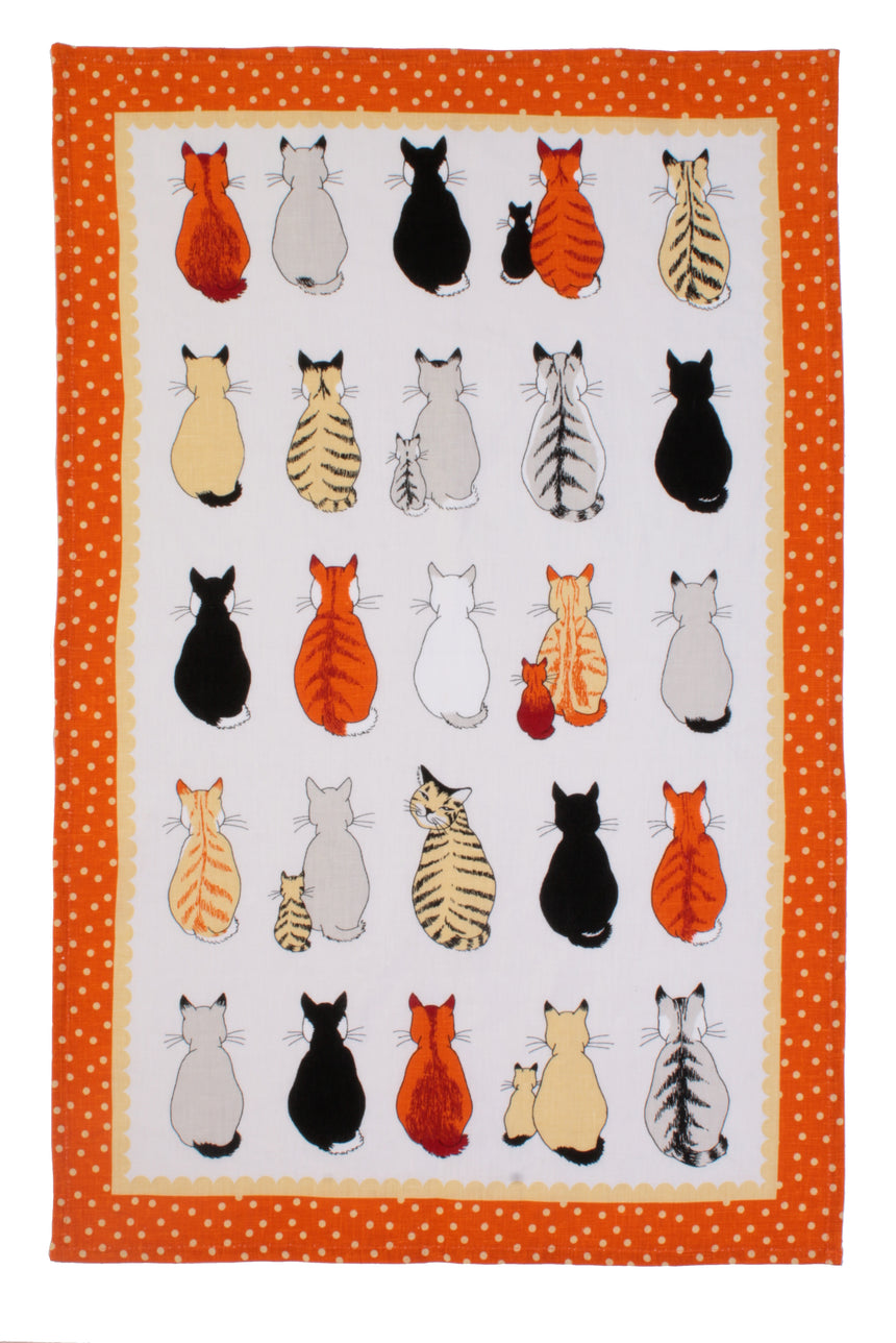 Ulster Weavers Cats in Waiting Cotton Tea Towel
