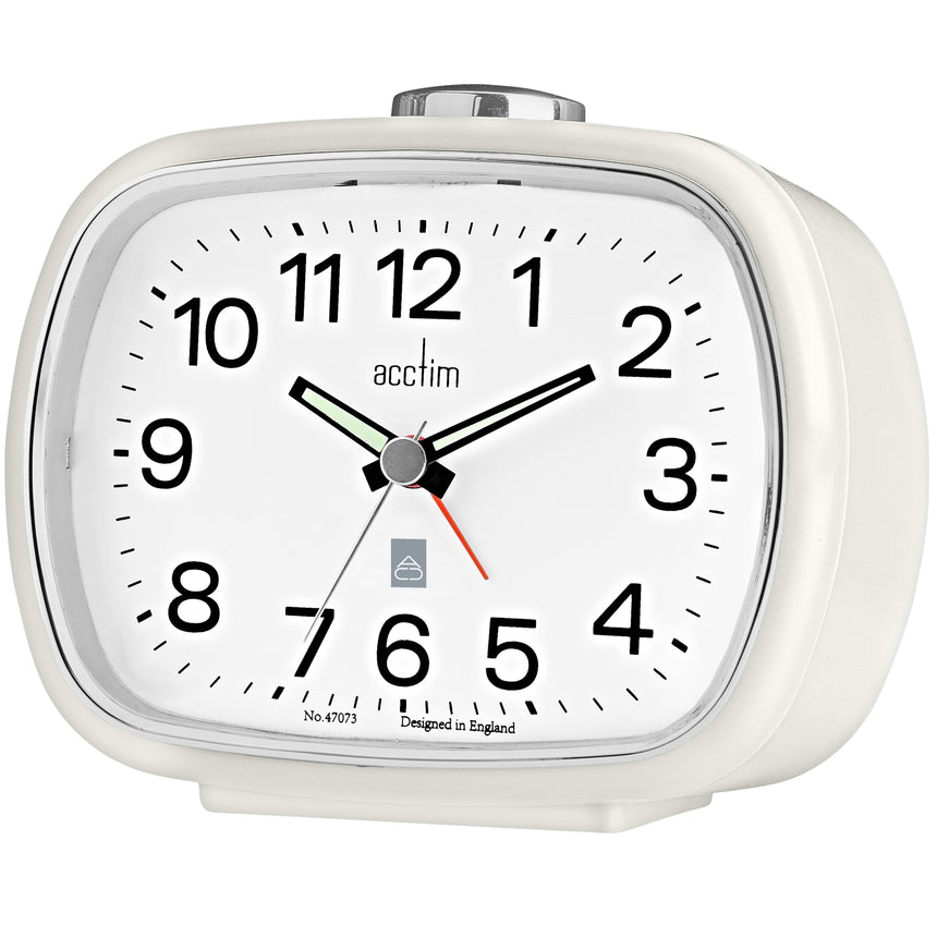 Acctim Camille Alarm Clock in Cream