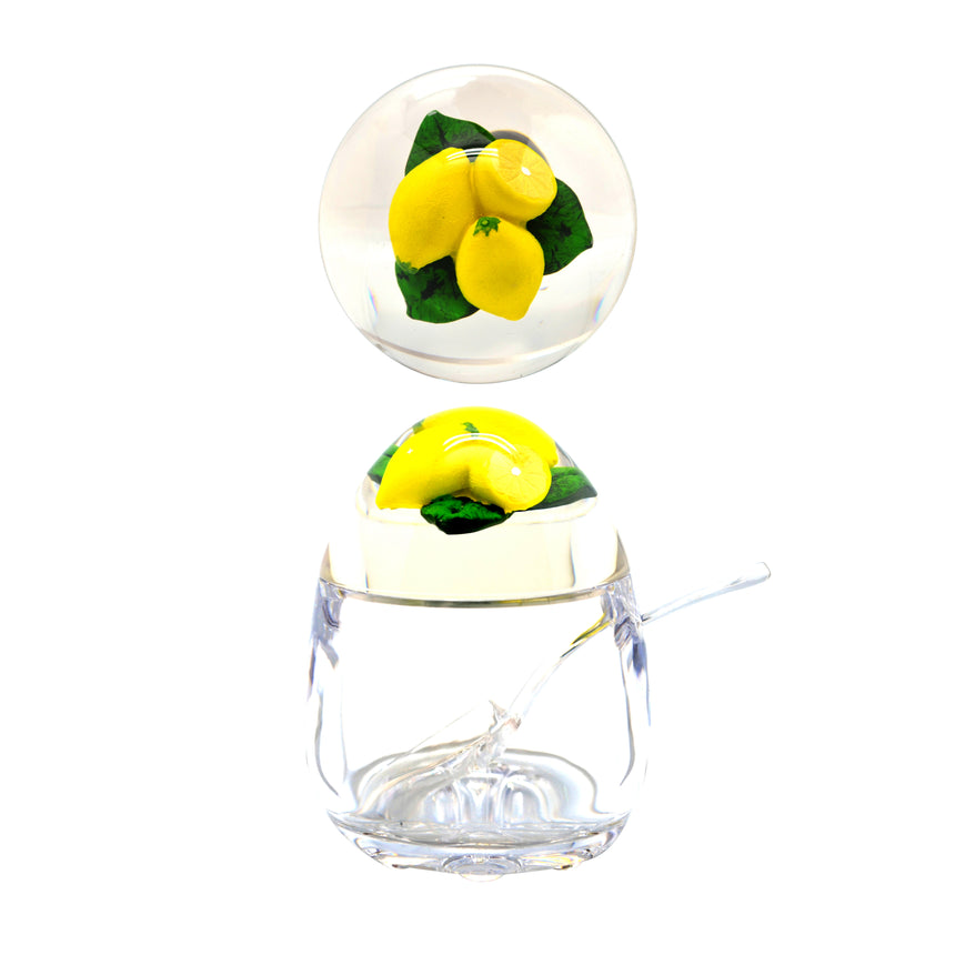 Acrylic Jam Pot with Lemon Lid
