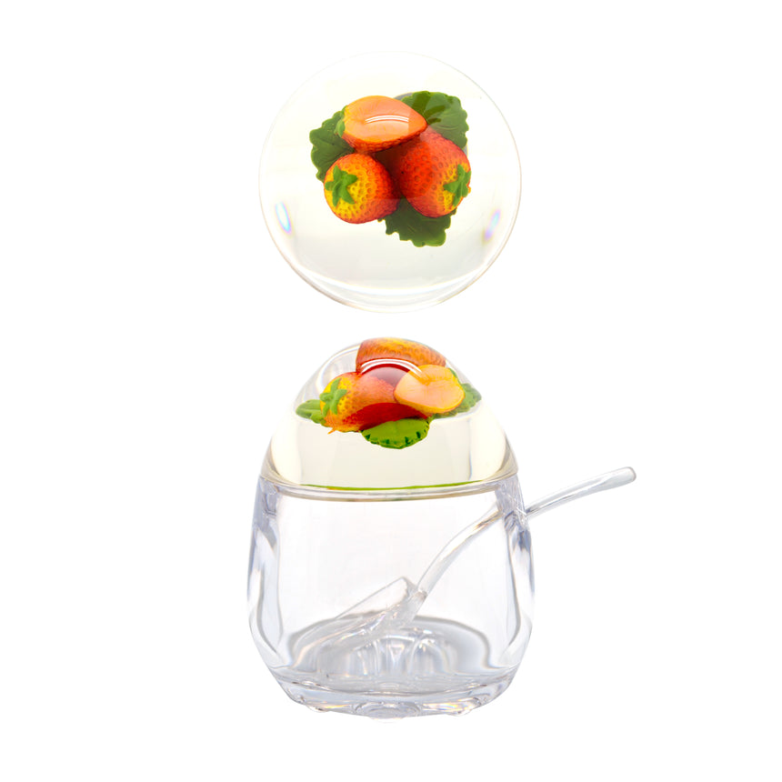 Acrylic Jam Pot with Strawberry Lid