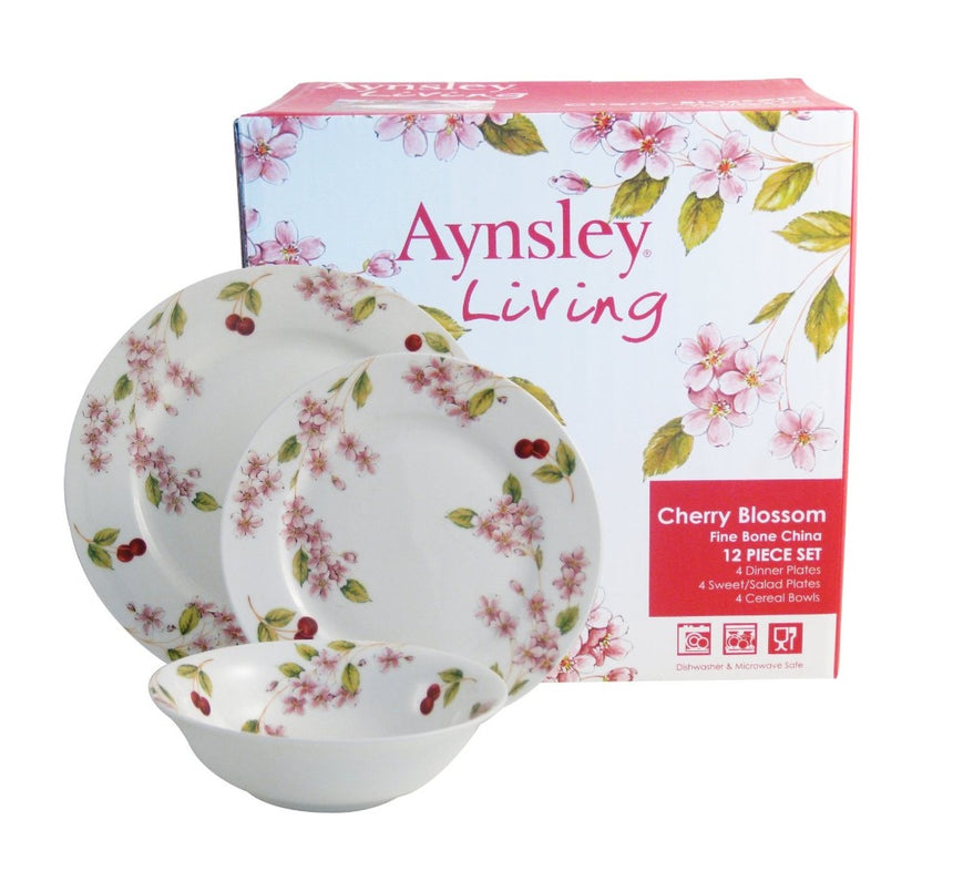 Aynsley Cherry Blossom 12pc Dinner Set