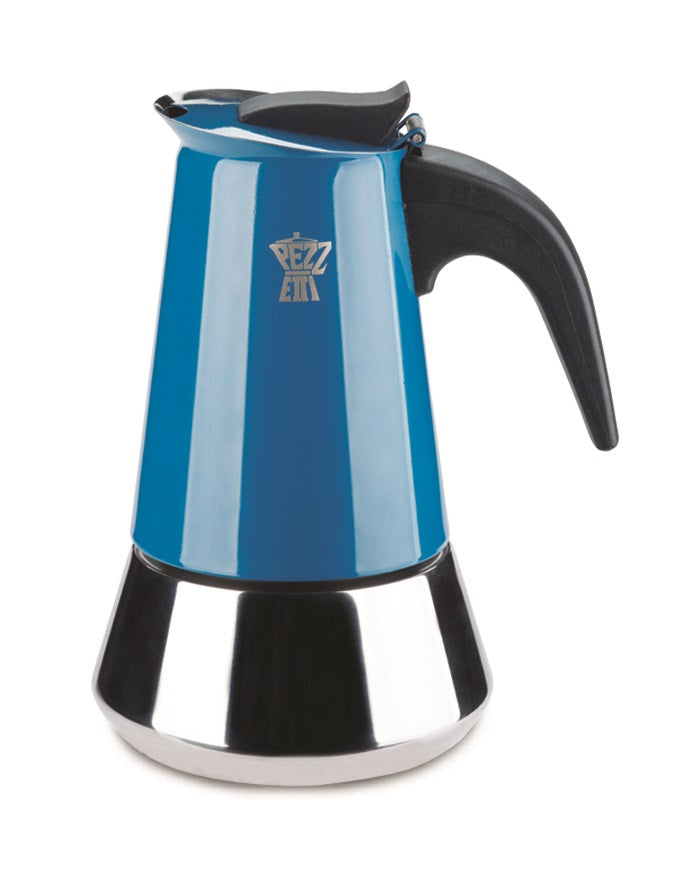 Pezzetti Teal SteelExpress Induction Espresso Maker 4C