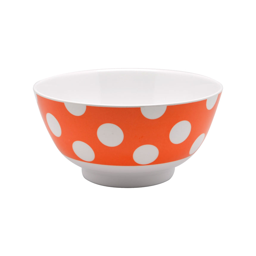 Jab White Dots on Orange Bowl 15cm