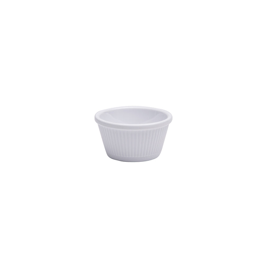 Jab White Ribbed Ramekin 45ml 60x40mm