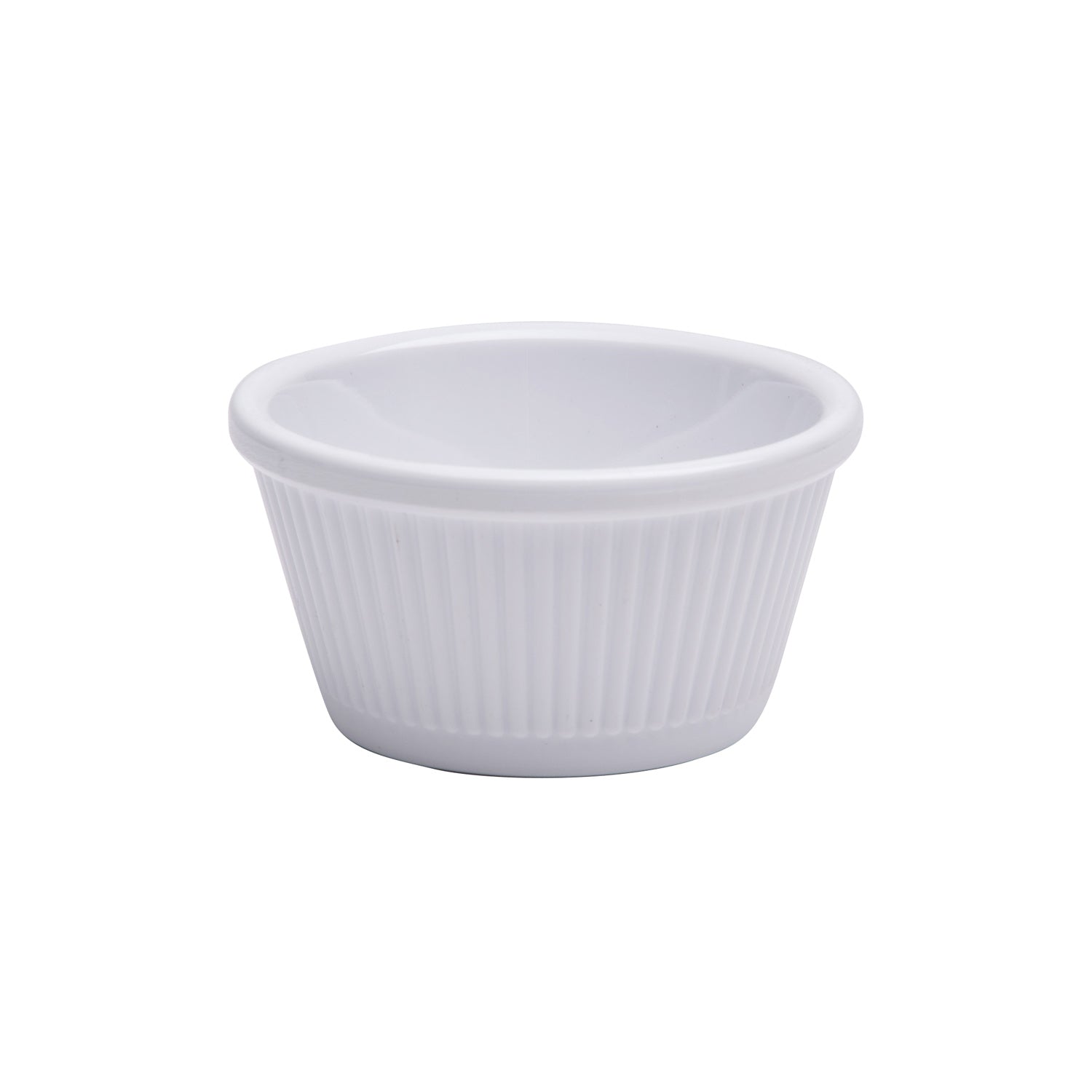 Jab White Ribbed Ramekin 90ml