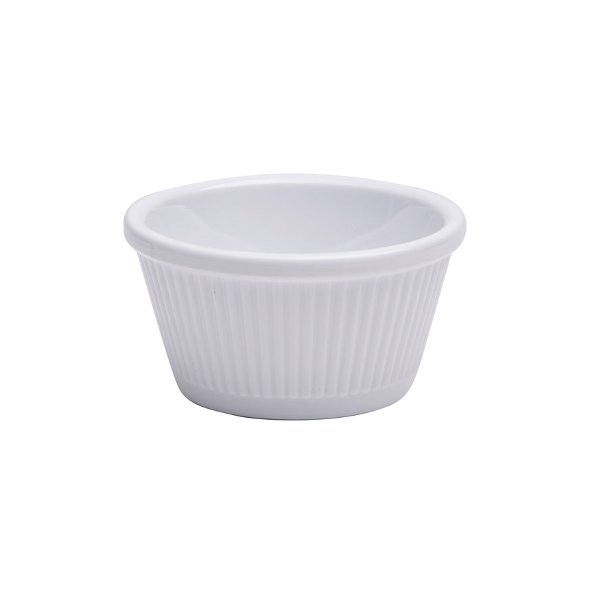 Jab White Ribbed Ramekin 90ml