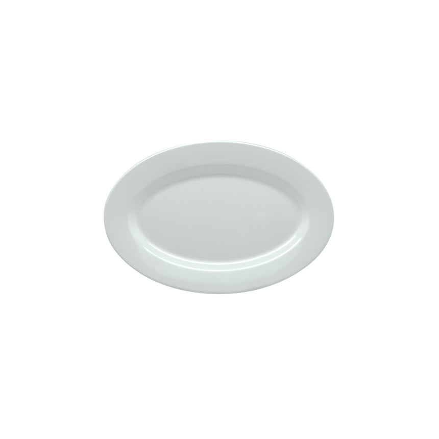 Jab White Oval Rim Platter 24cm