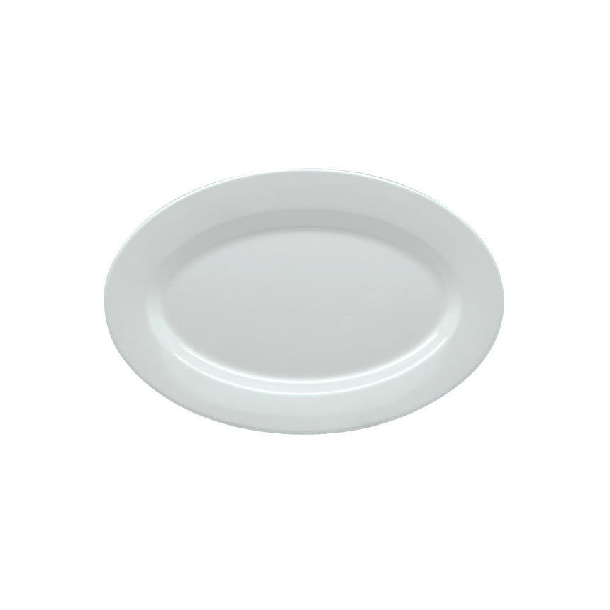 Jab White Oval Rim Platter 30cm