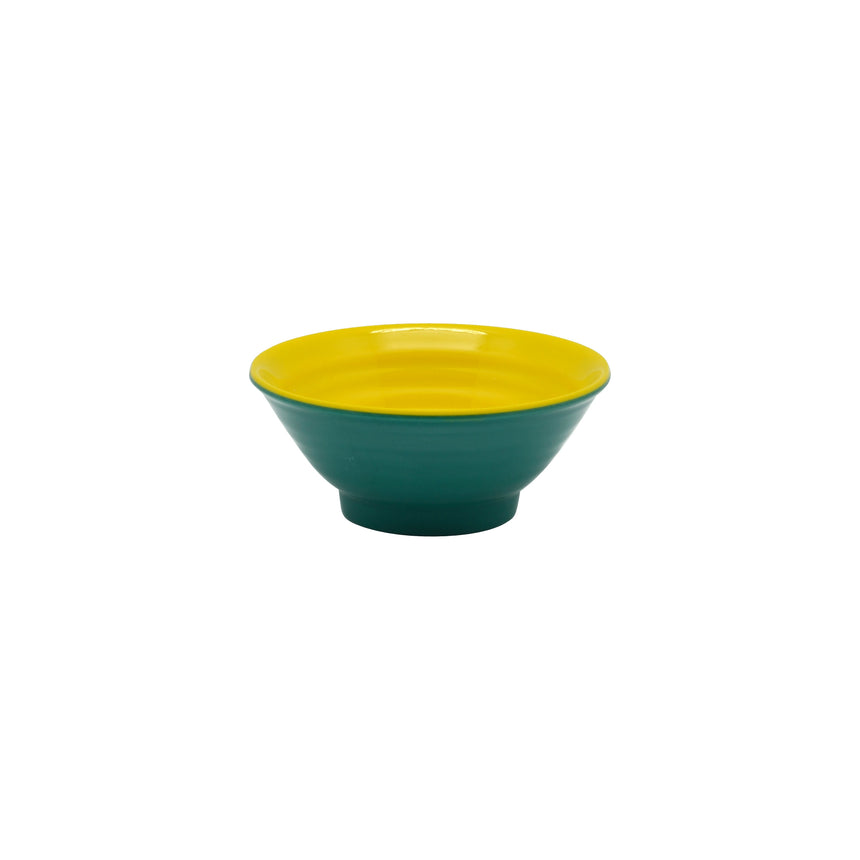 Jab Mini Ripple Dip Dish Yellow & Green 9cm