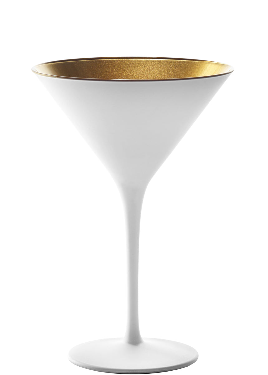 Stolzle Olympic Matt-White Gold Cocktail Glass 240ml Bx of 6