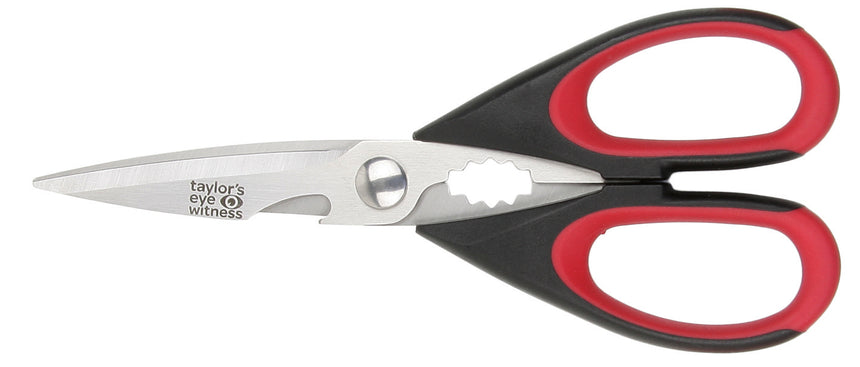 Taylors All Purpose Scissors Black/Red 23cm - SSCP020-BR