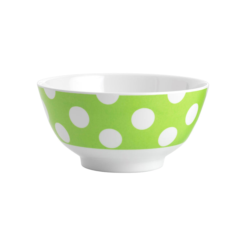 Jab White Dots on Lime Bowl 15cm