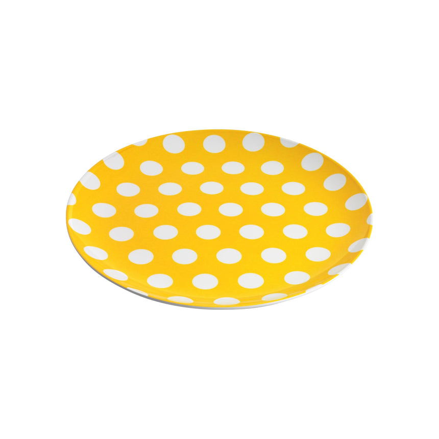 Jab White Dots on Yellow Coupe Plate 20cm