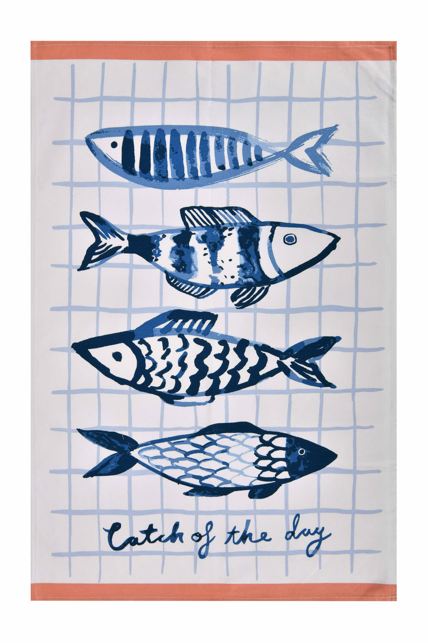 Ulster Weavers Catch of the Day Fish Cotton Tea Towel
