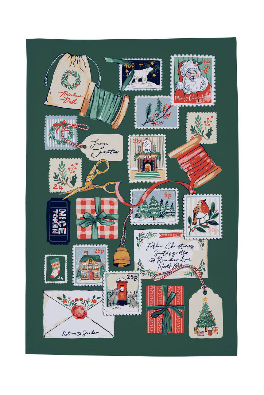Ulster Weavers Letters to Santa Cotton Tea Towel