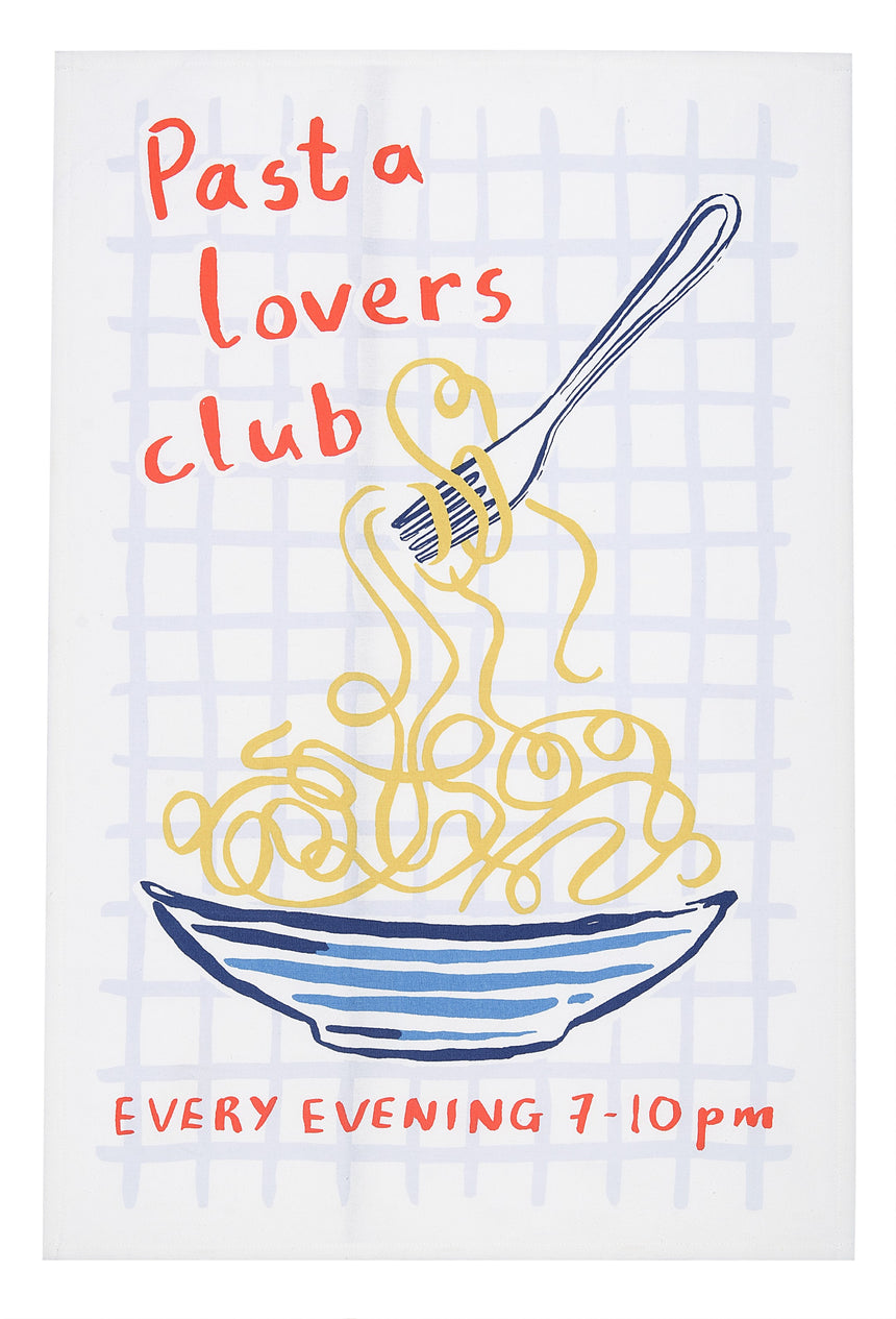 Ulster Weavers Pasta Lovers Club 'Club' Cotton Tea Towel