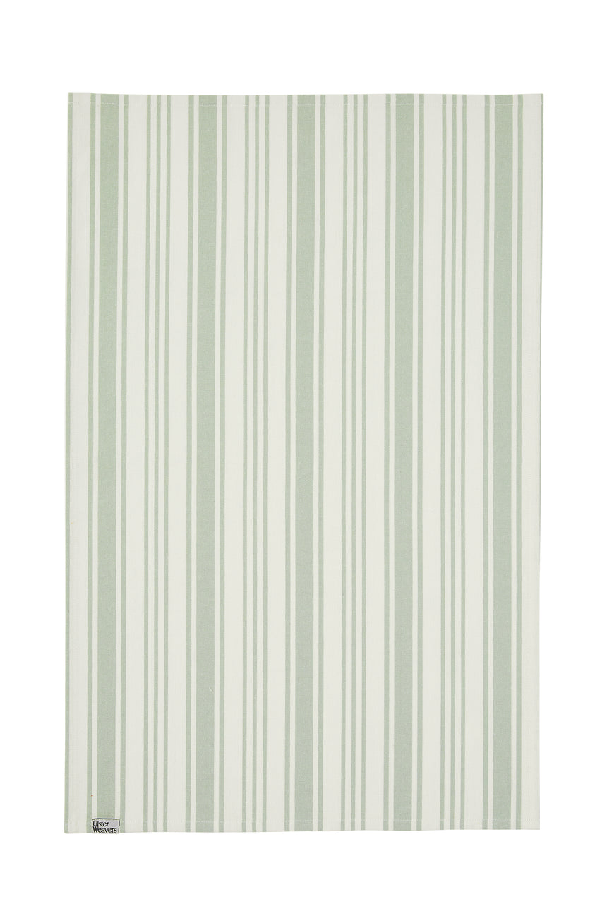 Ulster Weavers Sage Stripe Cotton Tea Towel
